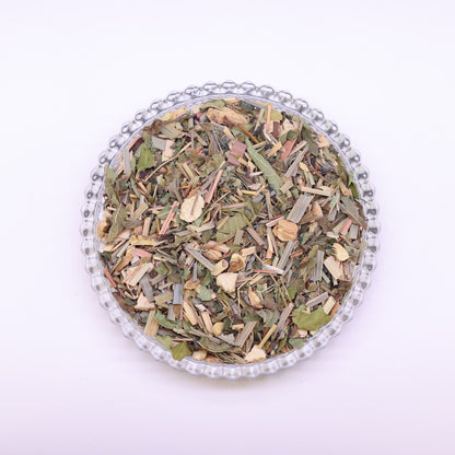 Glasschale mit losem Green Vitality Bio Matetee